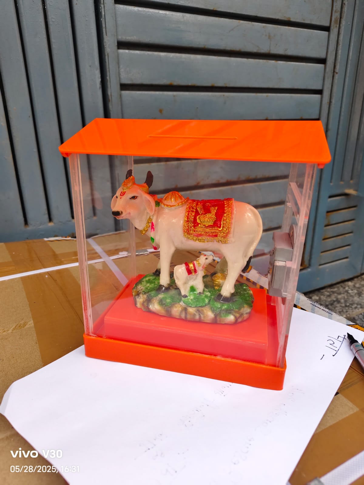 Cow donation box custom design